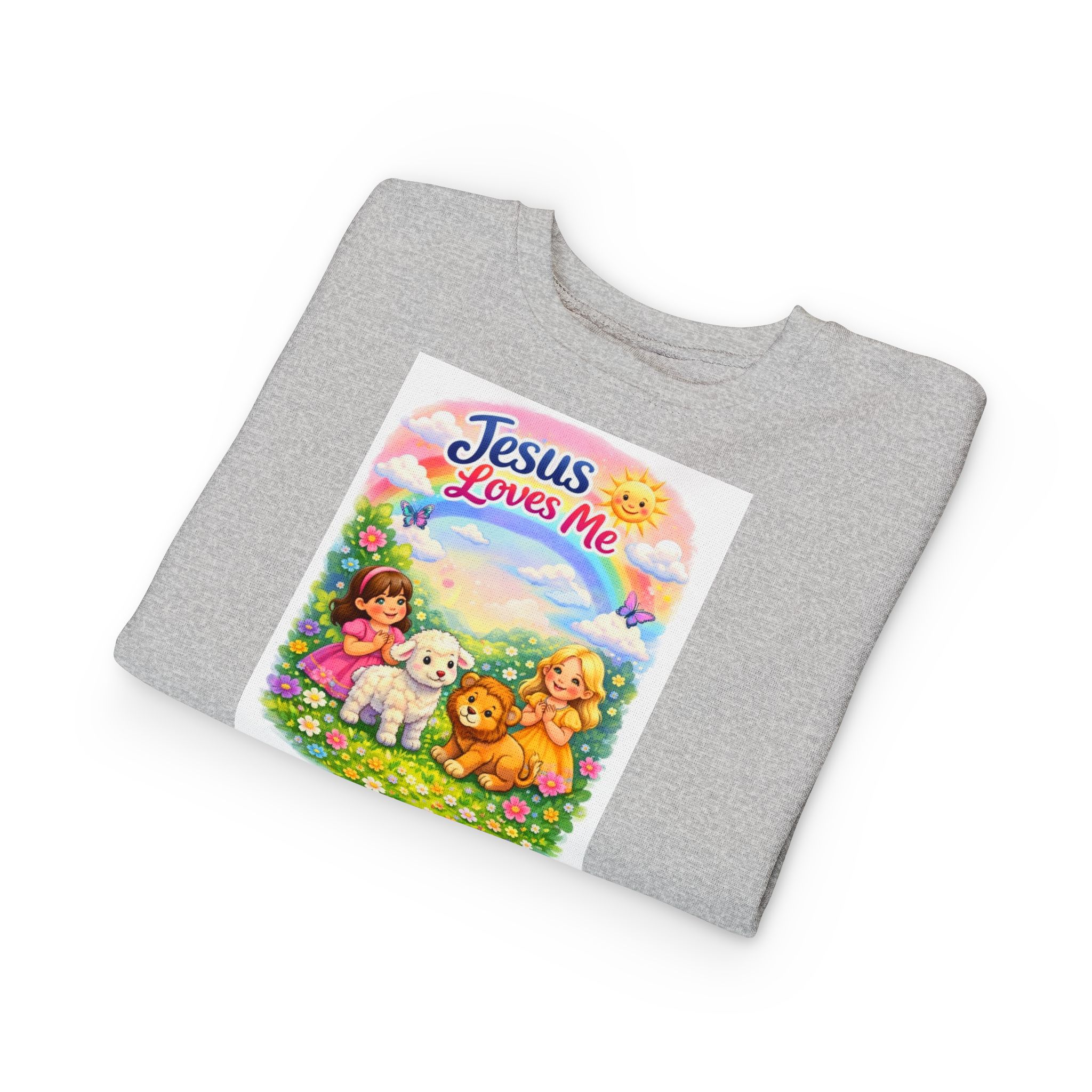 little girls sweatshirt "jesus loves me" & "child of god" little girls sweatshirt "jesus loves me" & "child of god"