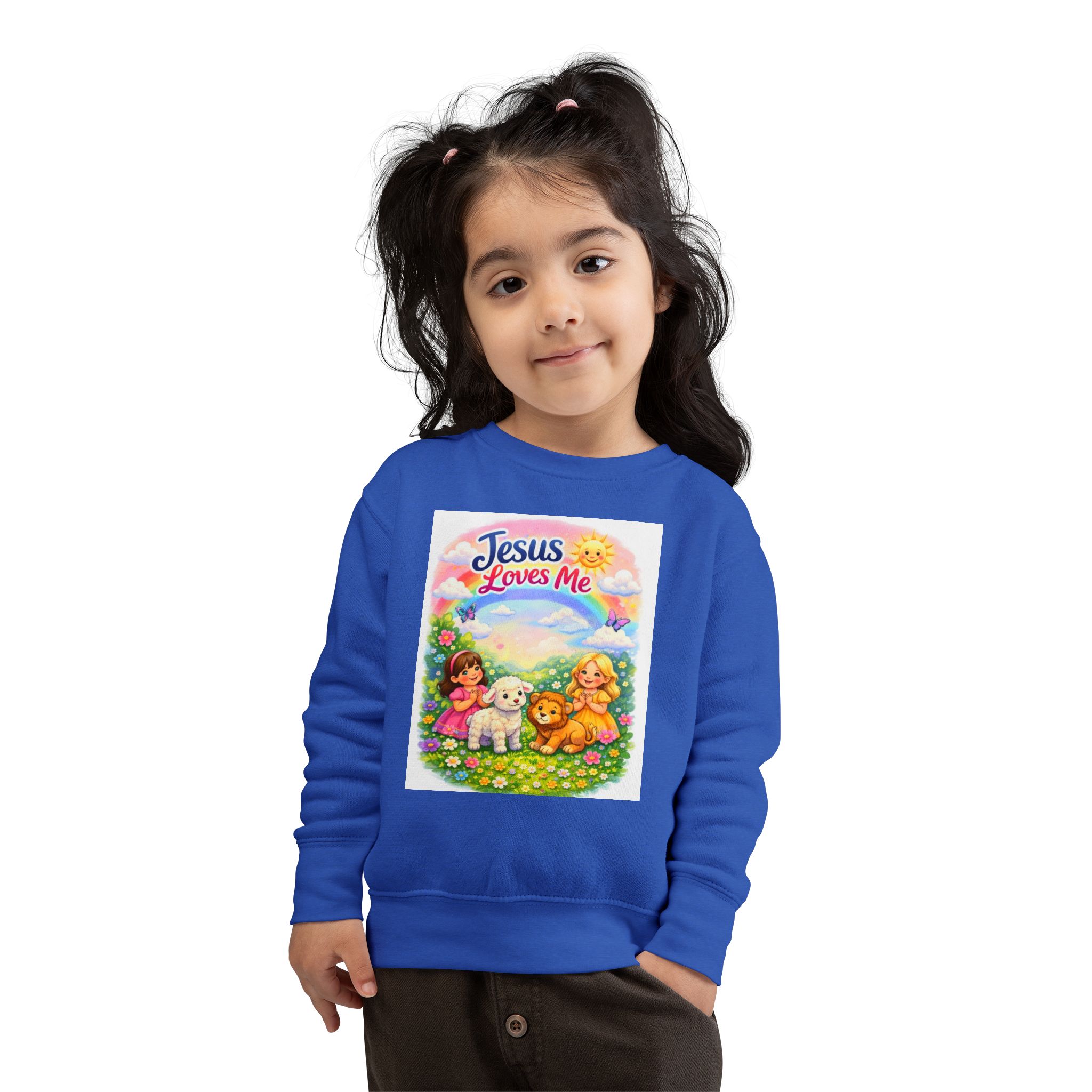 little girls sweatshirt "jesus loves me" & "child of god" little girls sweatshirt "jesus loves me" & "child of god"