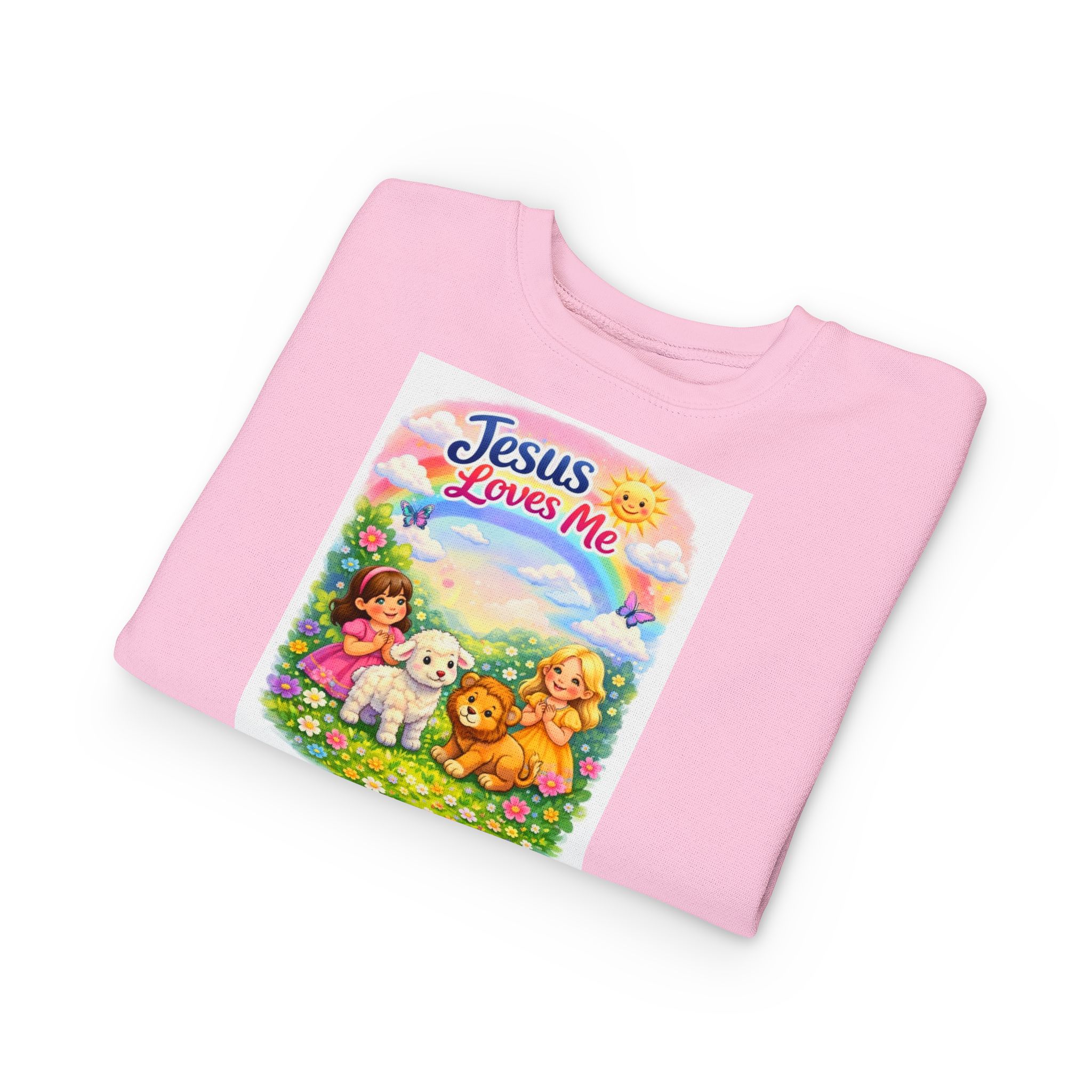 little girls sweatshirt "jesus loves me" & "child of god" little girls sweatshirt "jesus loves me" & "child of god"