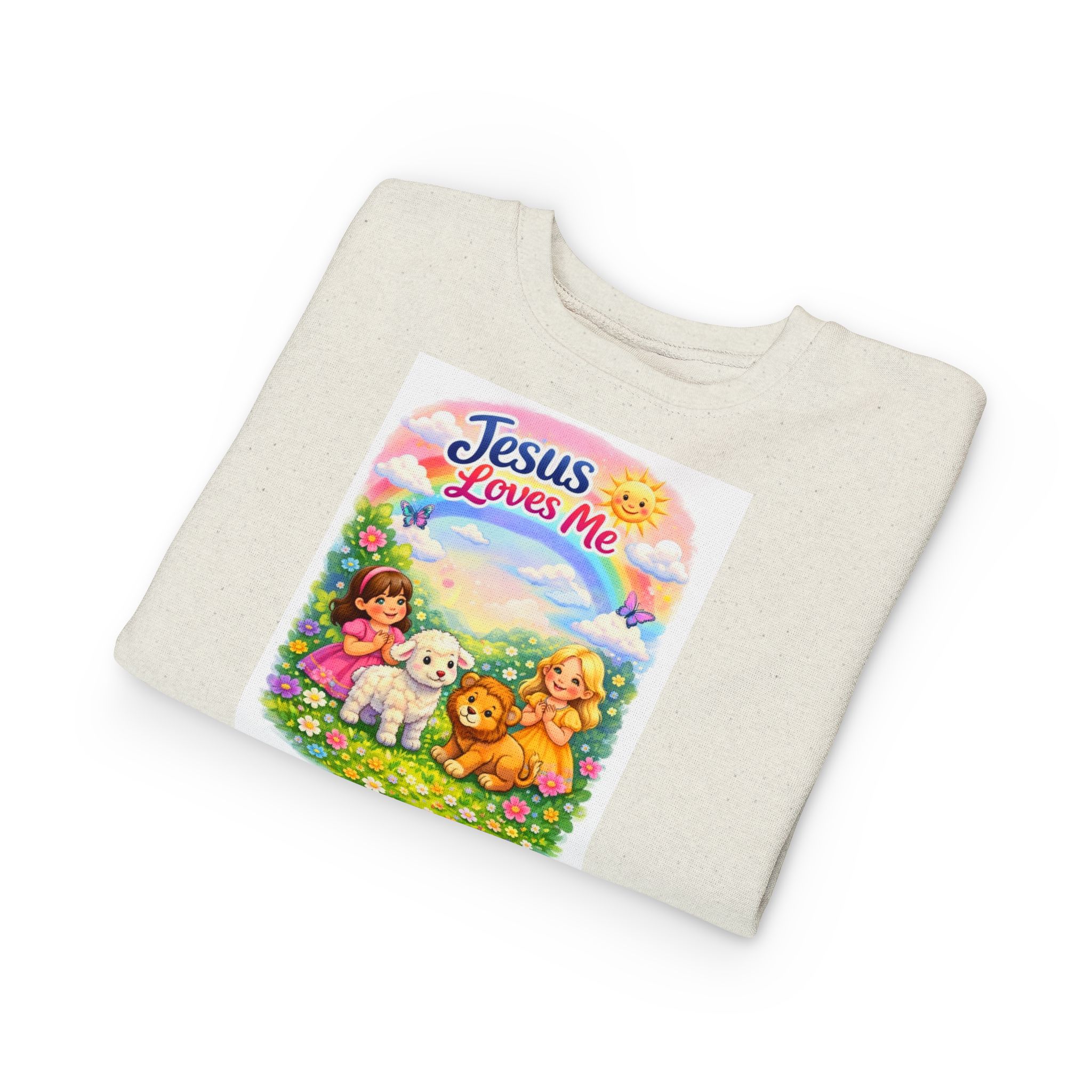 little girls sweatshirt "jesus loves me" & "child of god" little girls sweatshirt "jesus loves me" & "child of god"