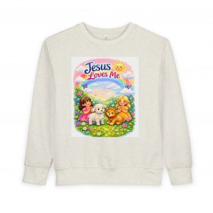 little girls sweatshirt "jesus loves me" & "child of god"