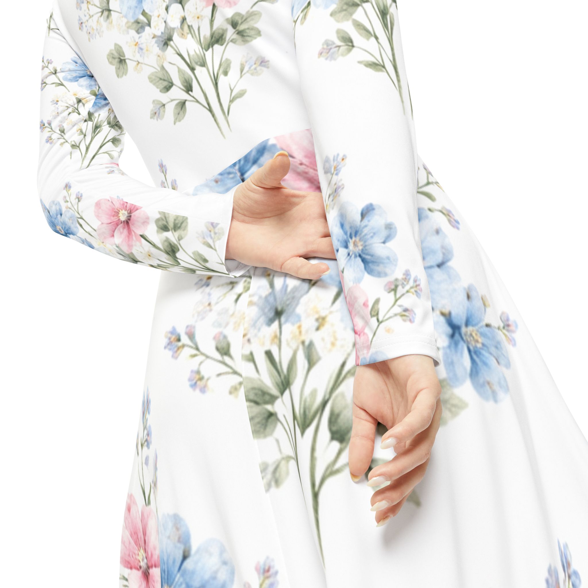 women's long sleeve dance dress (aop) women's long sleeve dance dress (aop)