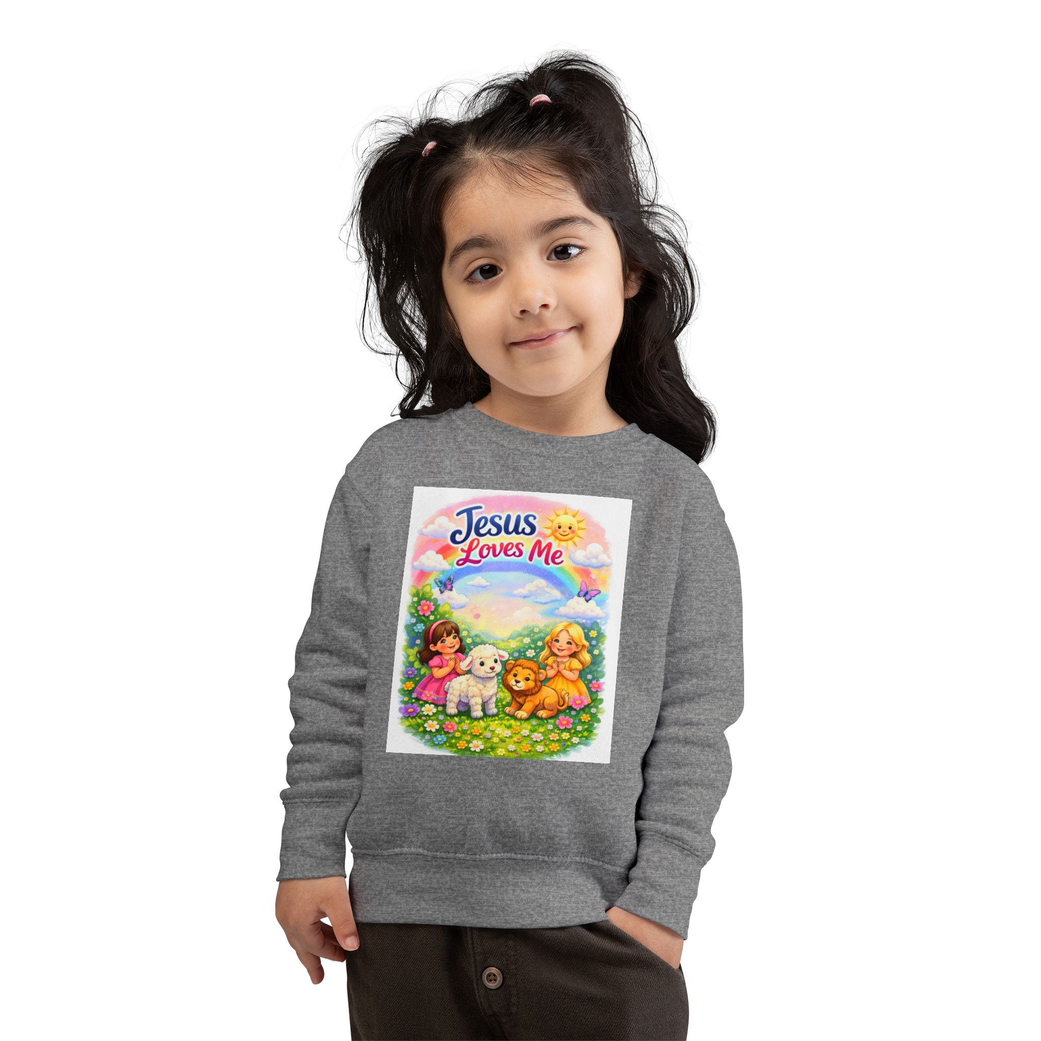 little girls sweatshirt "jesus loves me" & "child of god" little girls sweatshirt "jesus loves me" & "child of god"