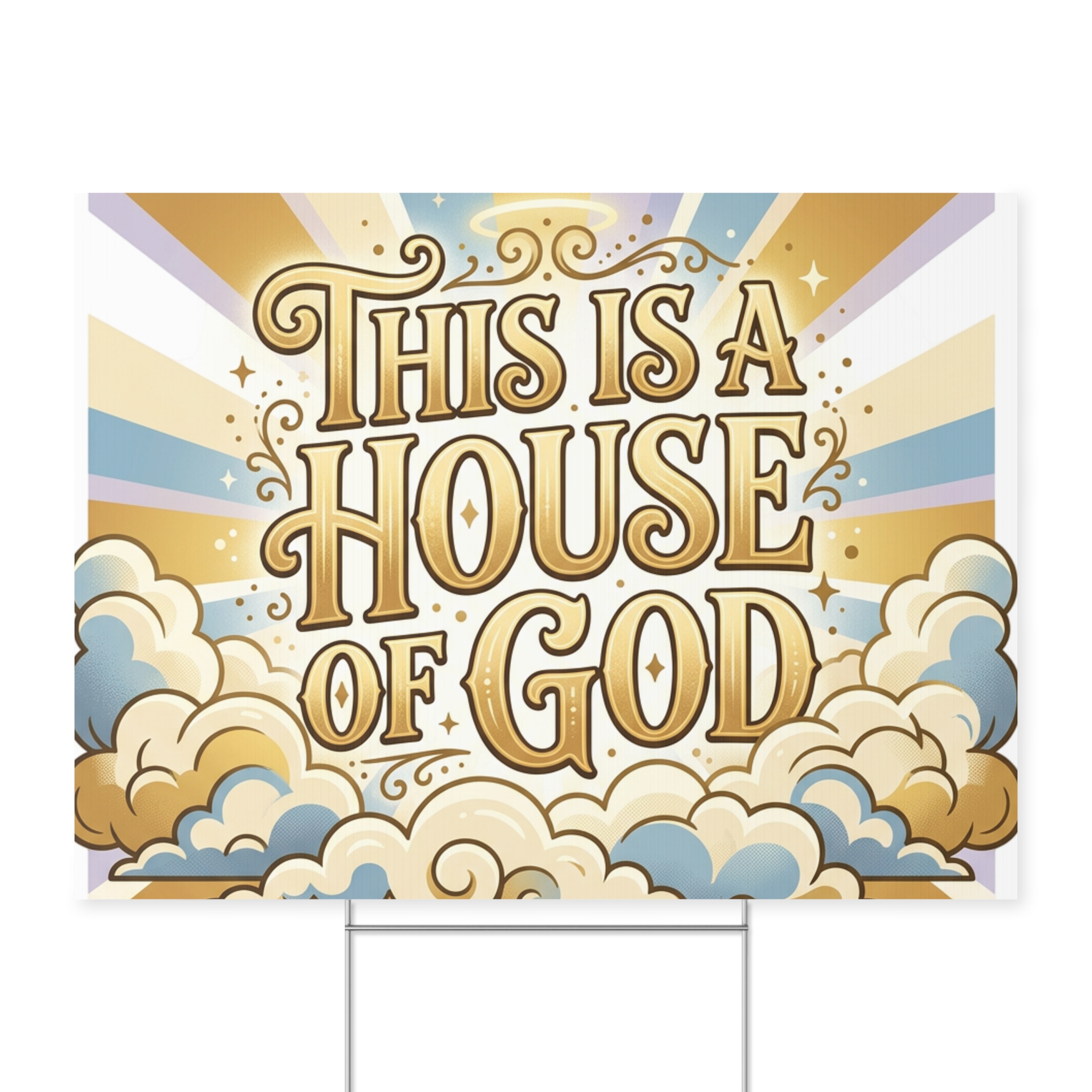 "this is a house of god" decorative outdoor sign "this is a house of god" decorative outdoor sign