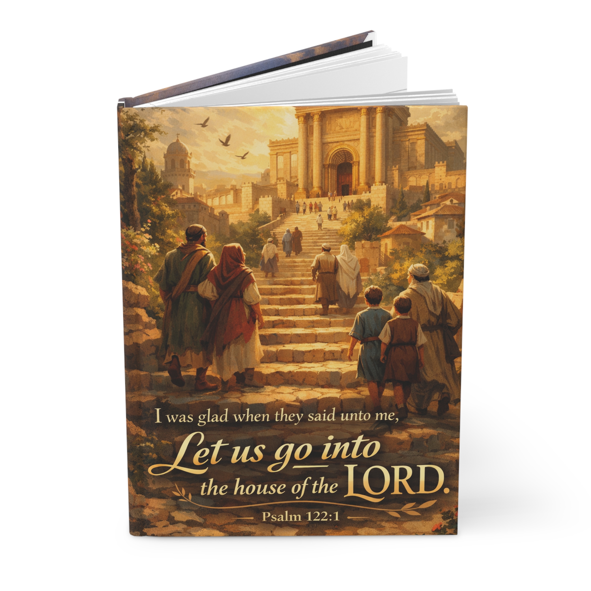 hard cover journal psalms 122:1 hard cover journal psalms 122:1