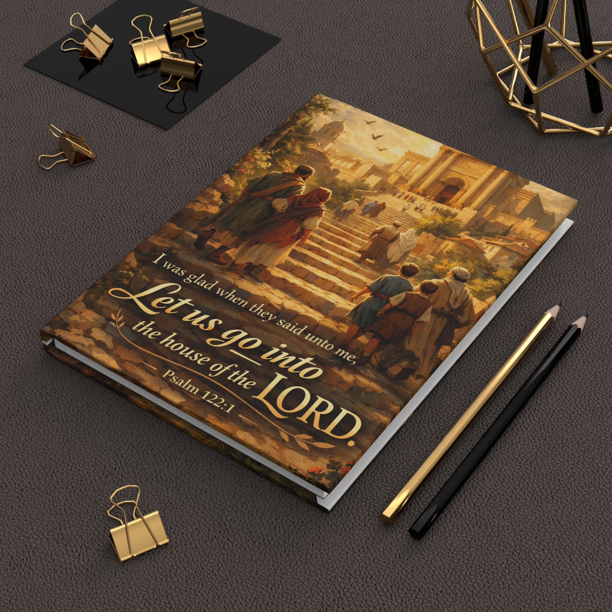 hard cover journal psalms 122:1 hard cover journal psalms 122:1