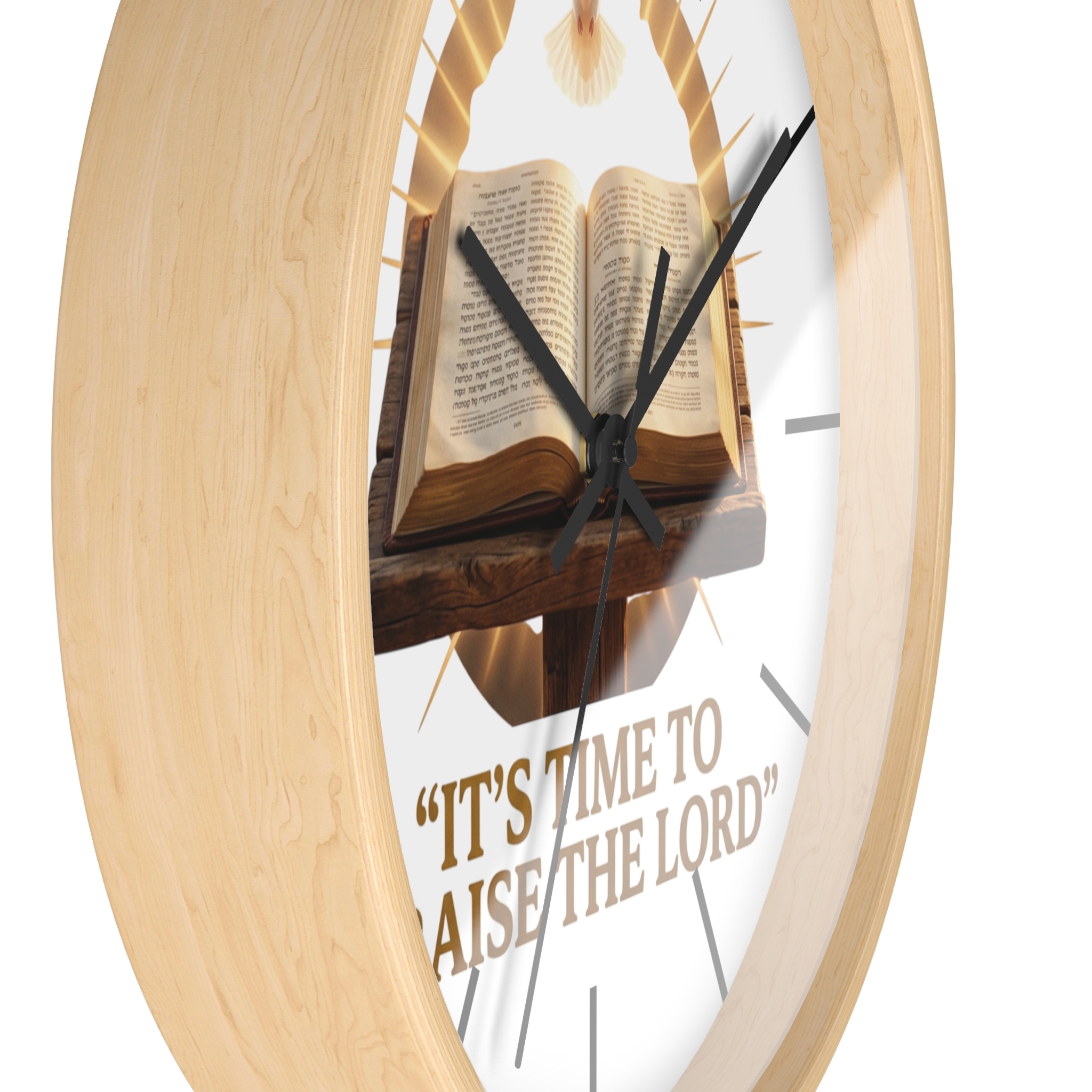 wall clock — "it's time to praise the lord" wall clock — "it's time to praise the lord"